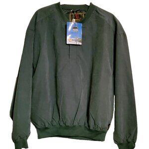 NWT Free Baru Sports Microfiber Golf Windshirt-SM-Green-Polyester Blend